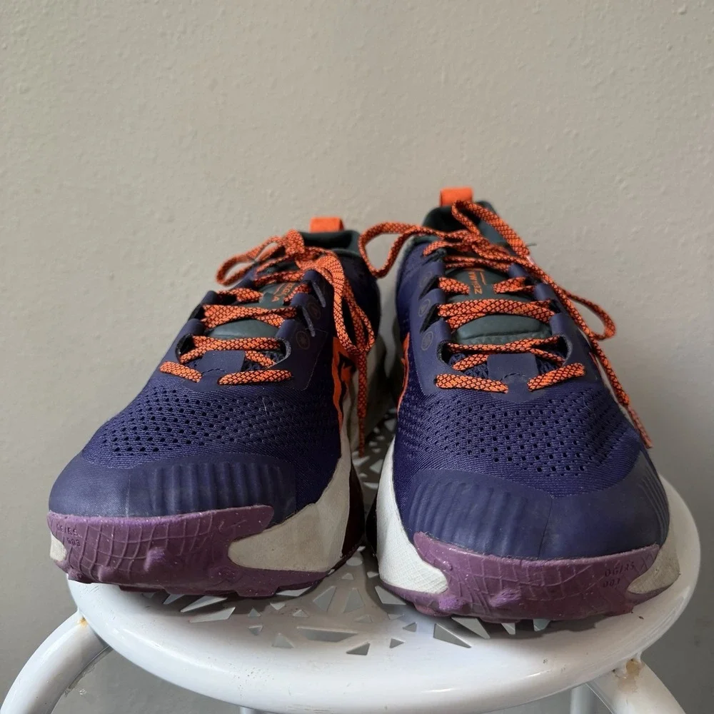 Nike ZoomX Zegama Trail Men's Size 11.5 Purple Athletic Running Shoes Sneakers